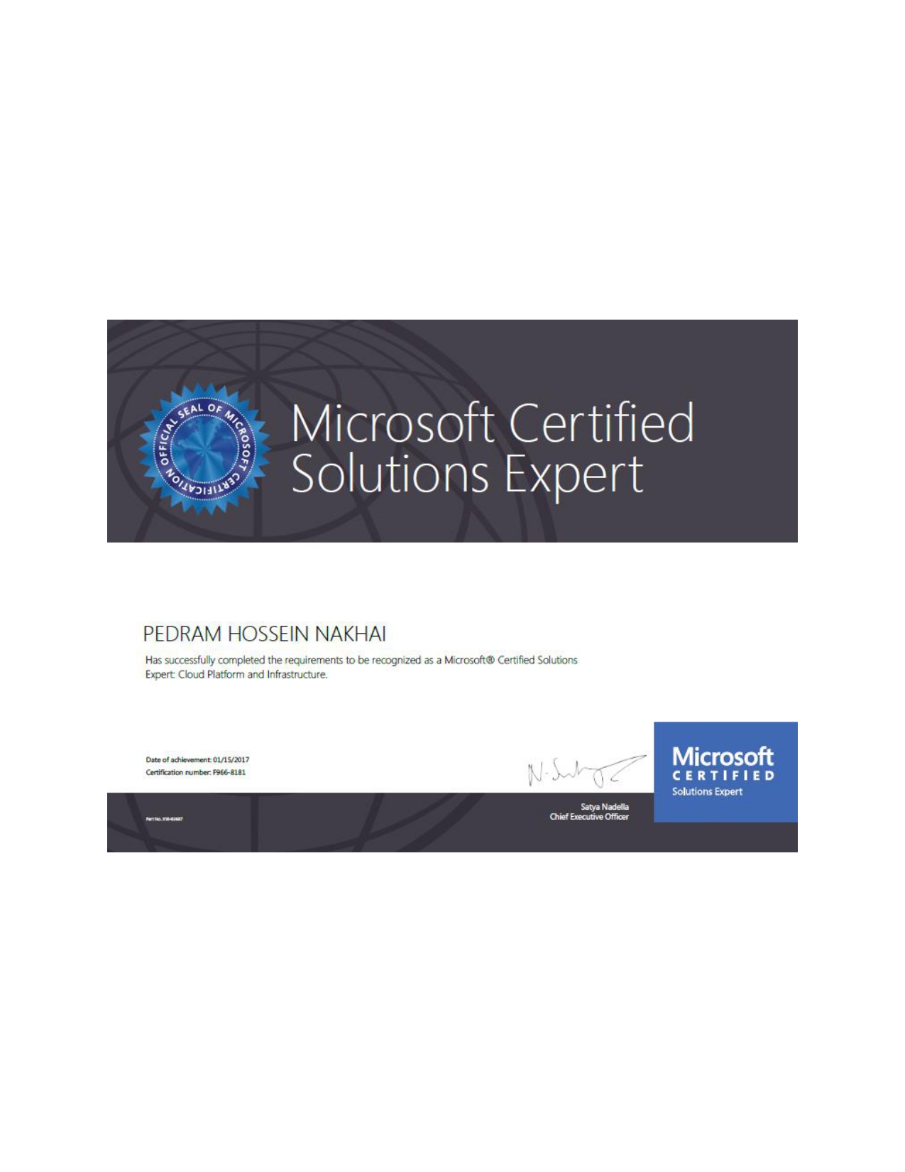 Certificate 1