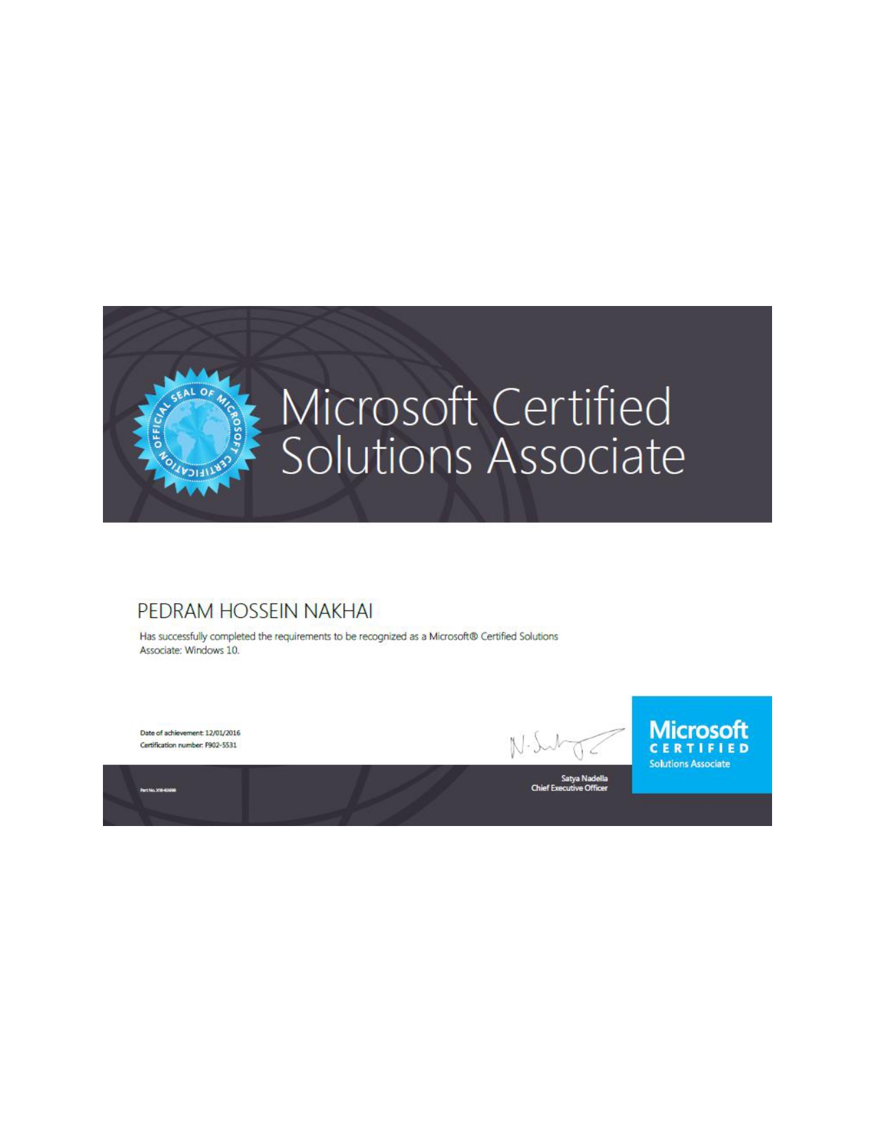 Certificate 3